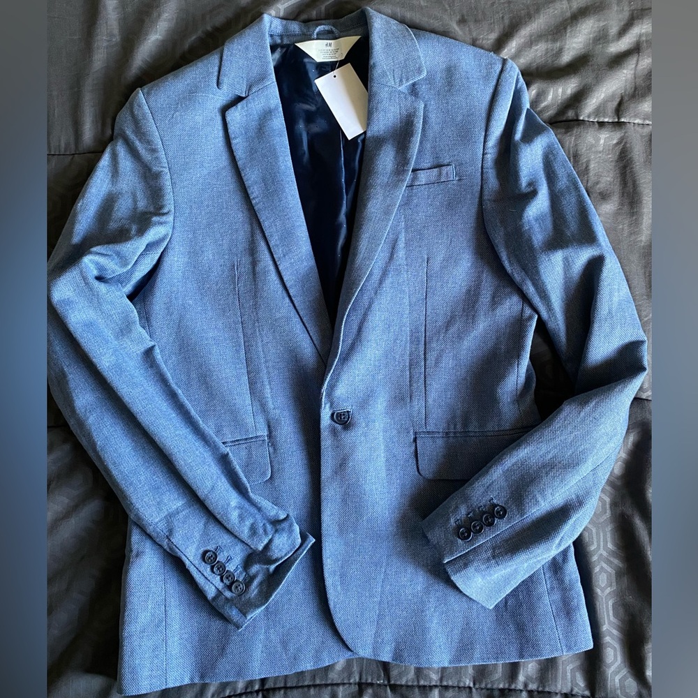 H&M Classic Light Blue Blazer